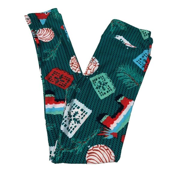 LuLaRoe Girls Leggings L/XL‎ Christmas Holiday Pinatas Dream Sizes 7-12 NWT - Picture 1 of 4
